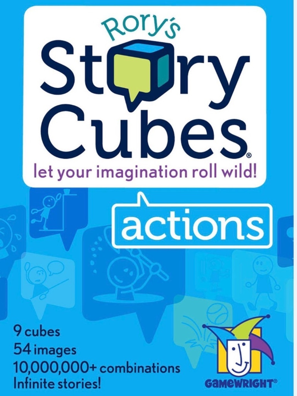 Rory's Story Cubes Actions - Blue Creative Story Starter Game